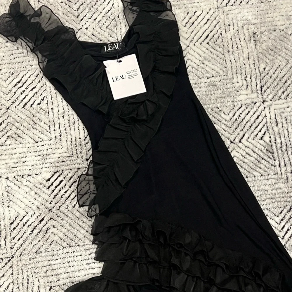 LEAU ROUX Ruffle Mesh Dress - Picture 4 of 8